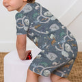 Dinosaur Route Map Two Piece Short Sleeve Shorts Pajama Set , Dinosaur Route Map Two Piece Short Sleeve Shorts Pajama Set - 12-18M