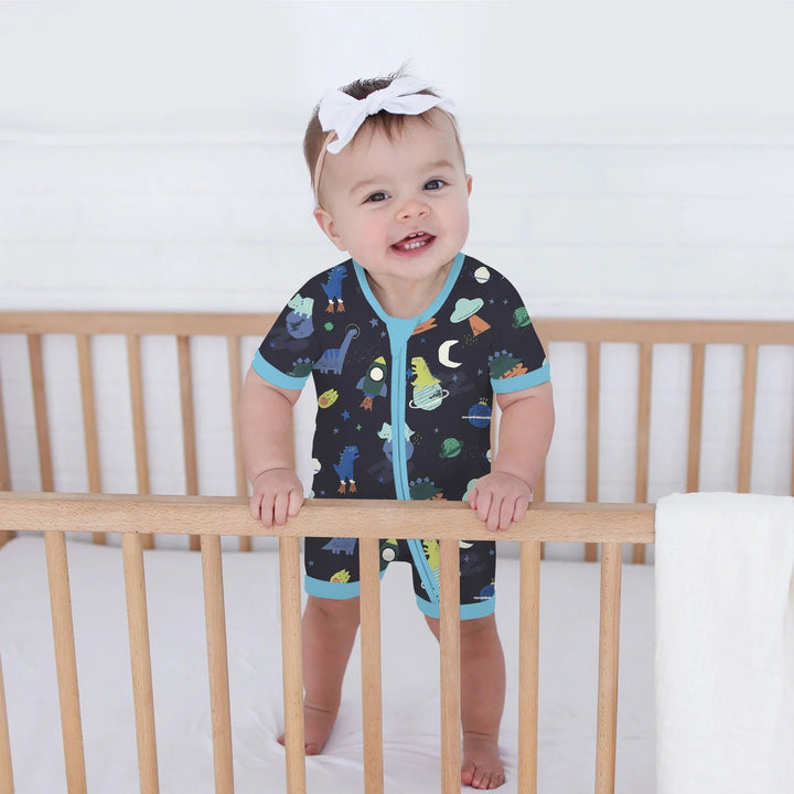 Dinosaurs Astronauts Shorty Zippy , Dinosaurs Astronauts Shorty Zippy - 0-3M