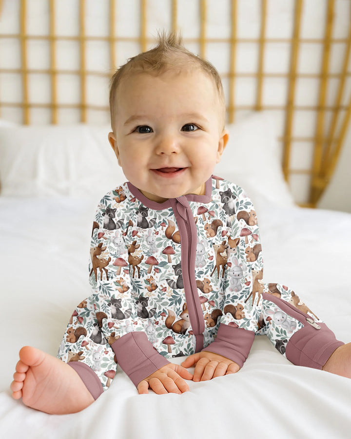 Whimsical Woodland Friends Bamboo Convertible Zippy