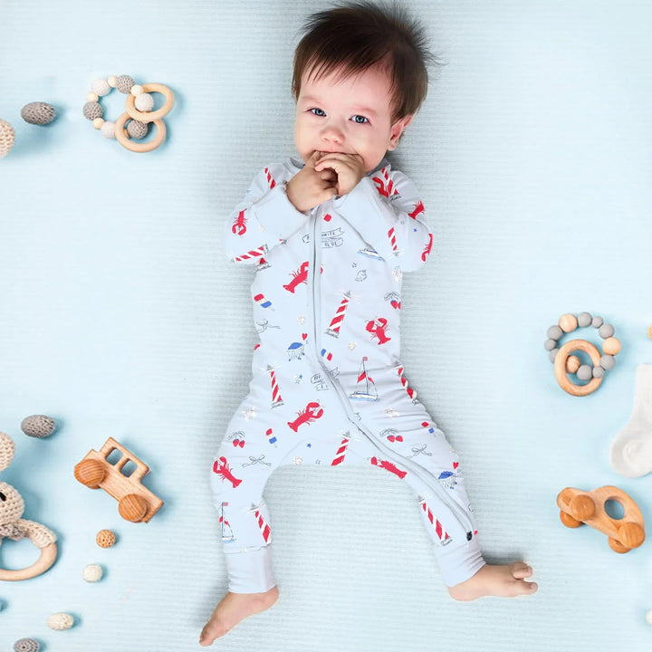 East Coast Convertible Zippered Romper - Zumbamboo