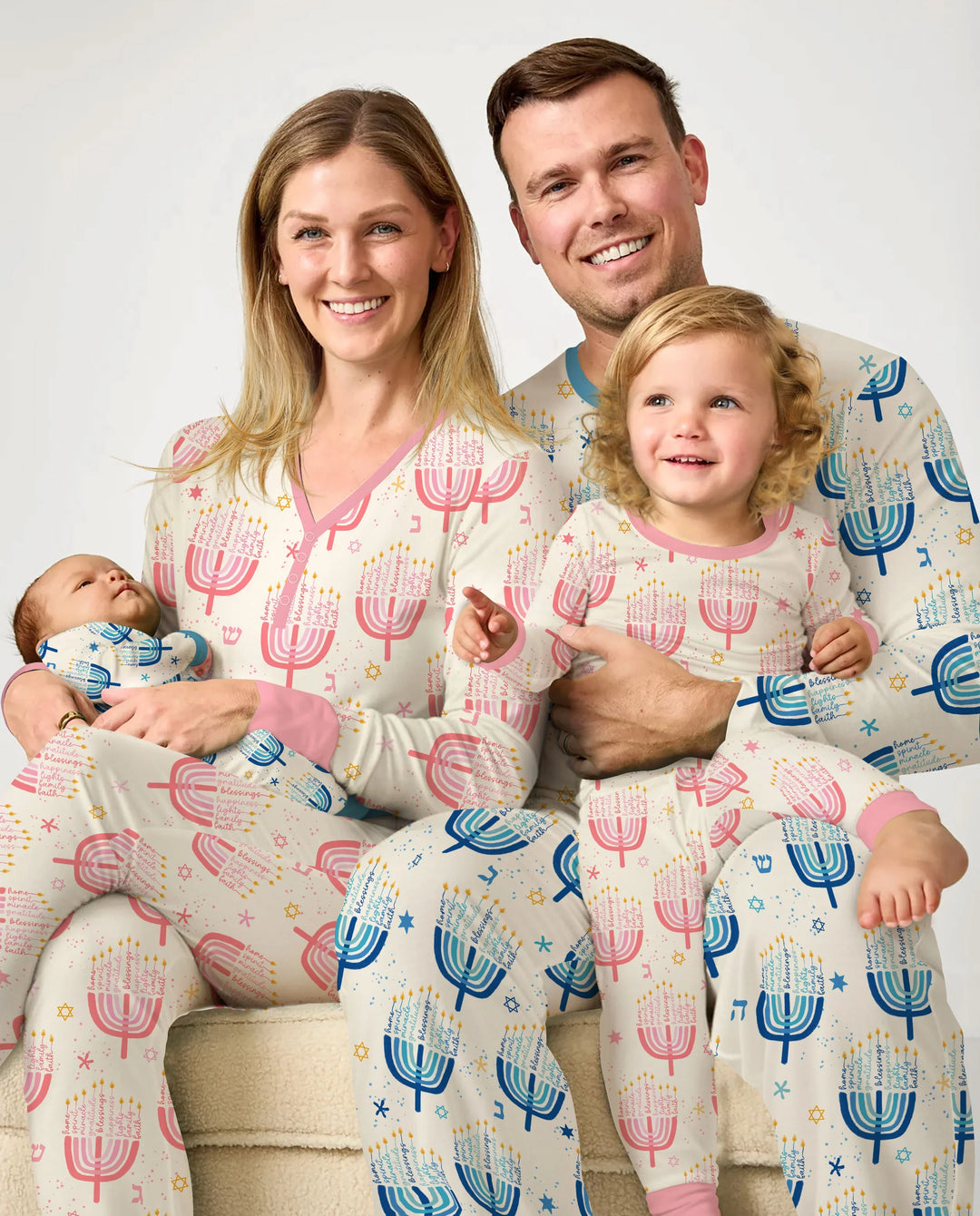 Hannukkah Menorah Family Matching Women Pajama Set