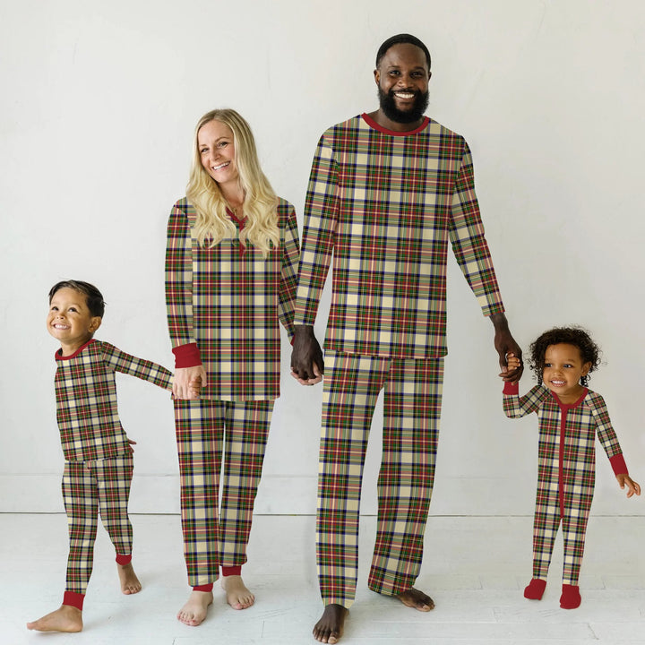 Cozy Evergreen Plaid Women Pajama Set