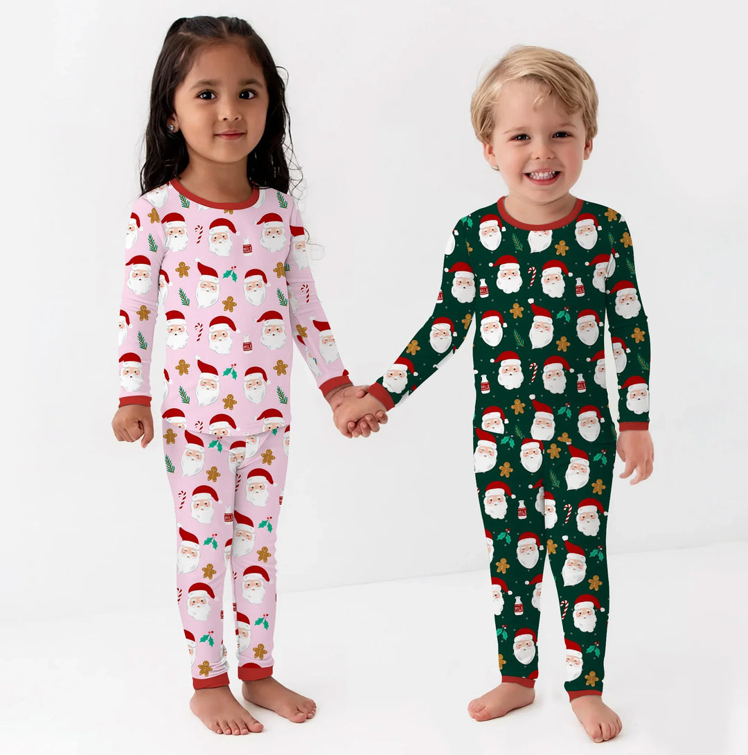 Christmas Sweet Santa Two Piece Long Sleeve Pajama Set
