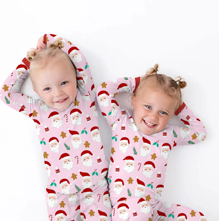 Christmas Sweet Santa Two Piece Long Sleeve Pajama Set