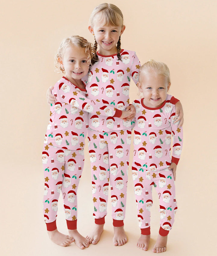 Christmas Sweet Santa Two Piece Long Sleeve Pajama Set