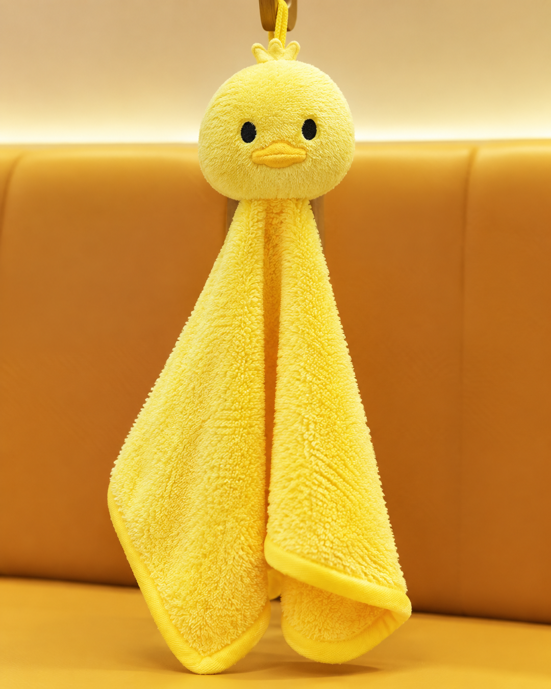 Cute Yellow Duck Puppet Washcloth