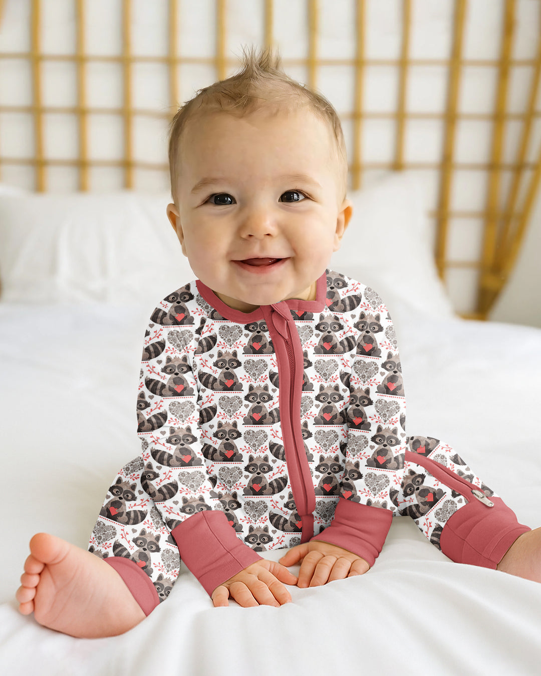 Valentine Raccoon Bamboo Convertible Zippy