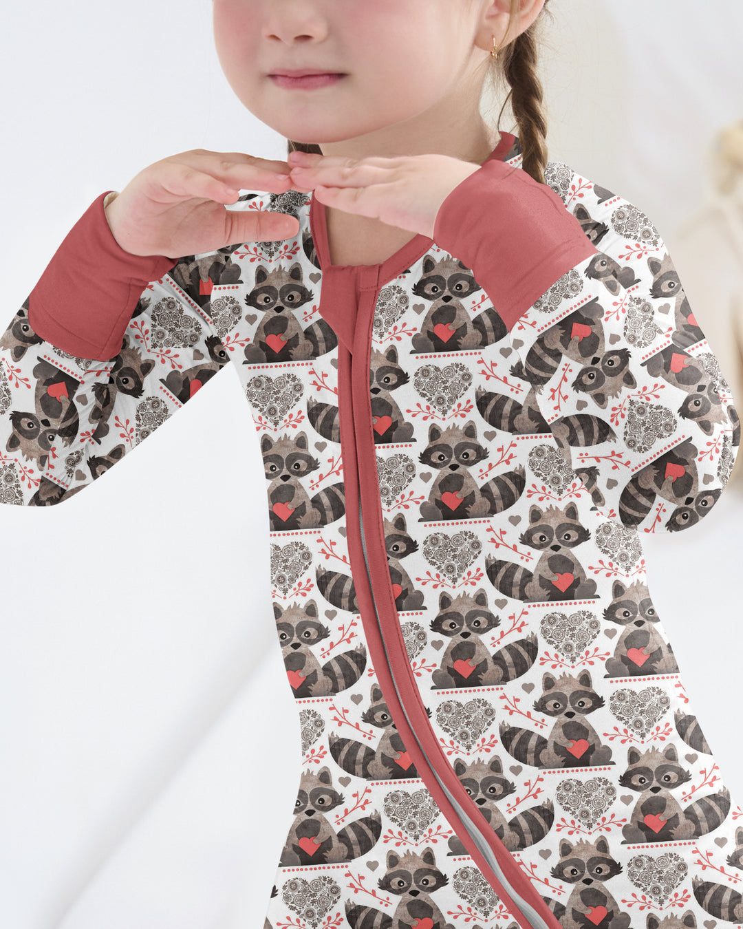 Valentine Raccoon Bamboo Convertible Zippy