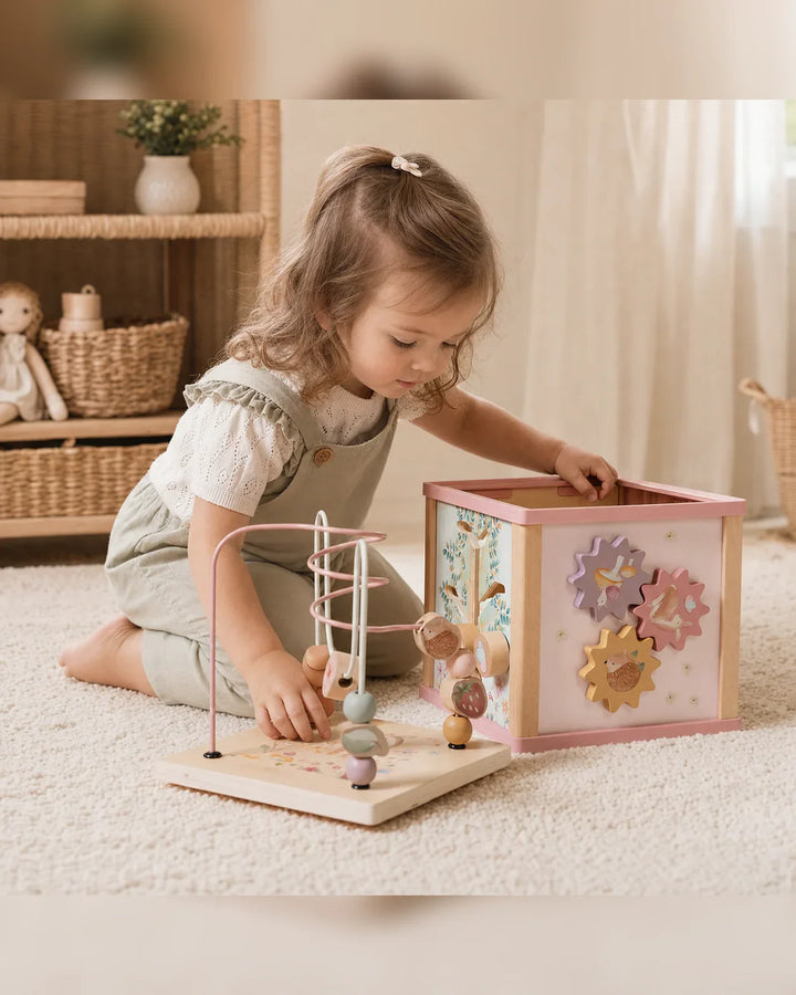 Blossom Garden Wooden Activity Cube