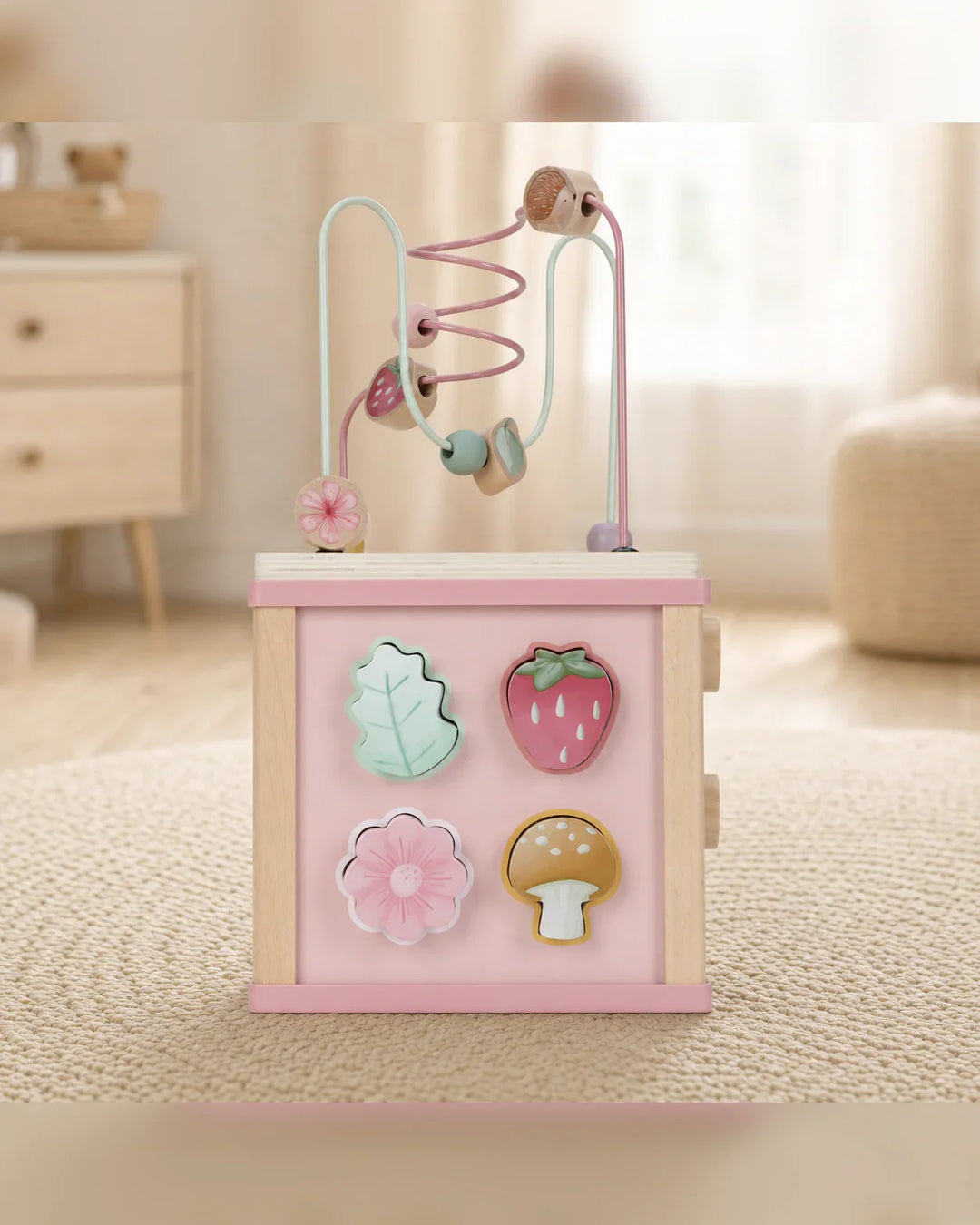 Blossom Garden Wooden Activity Cube