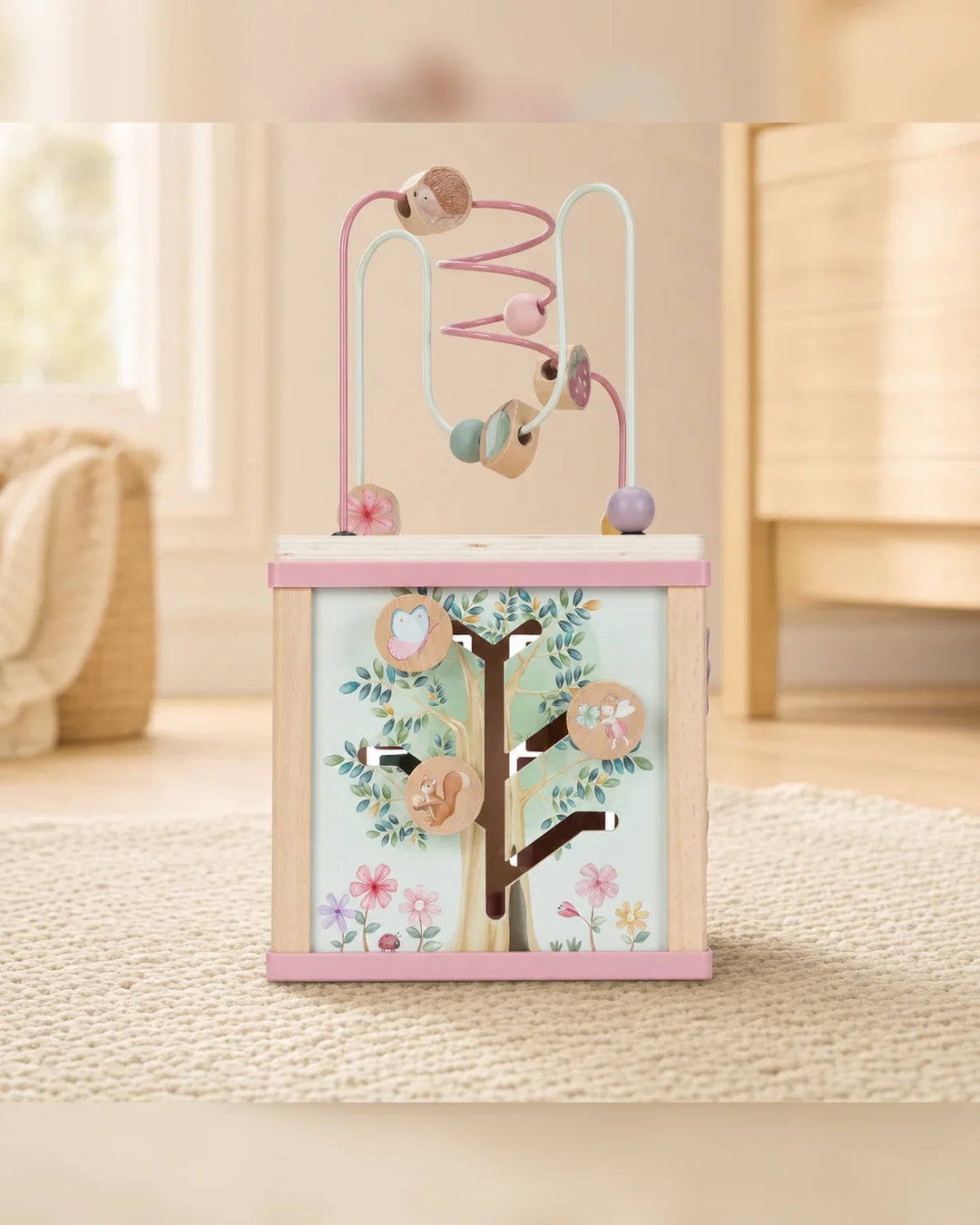 Blossom Garden Wooden Activity Cube