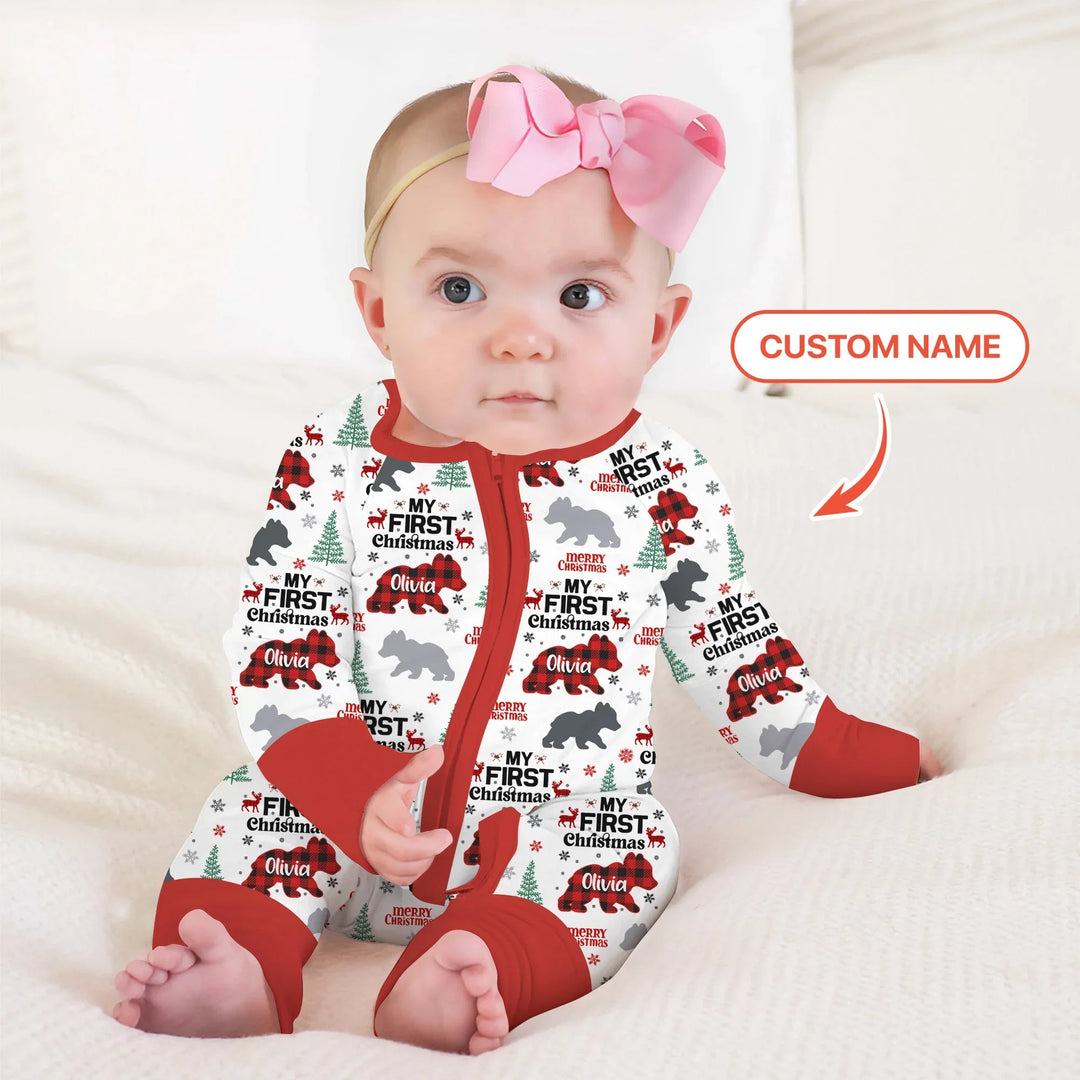 Family Bear First Christmas Convertible Zippy - Zumbamboo