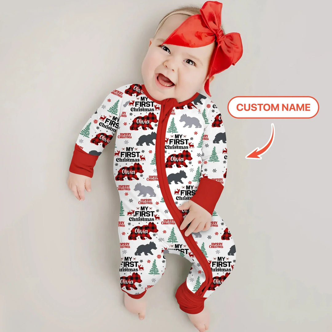 Family Bear First Christmas Convertible Zippy - Zumbamboo