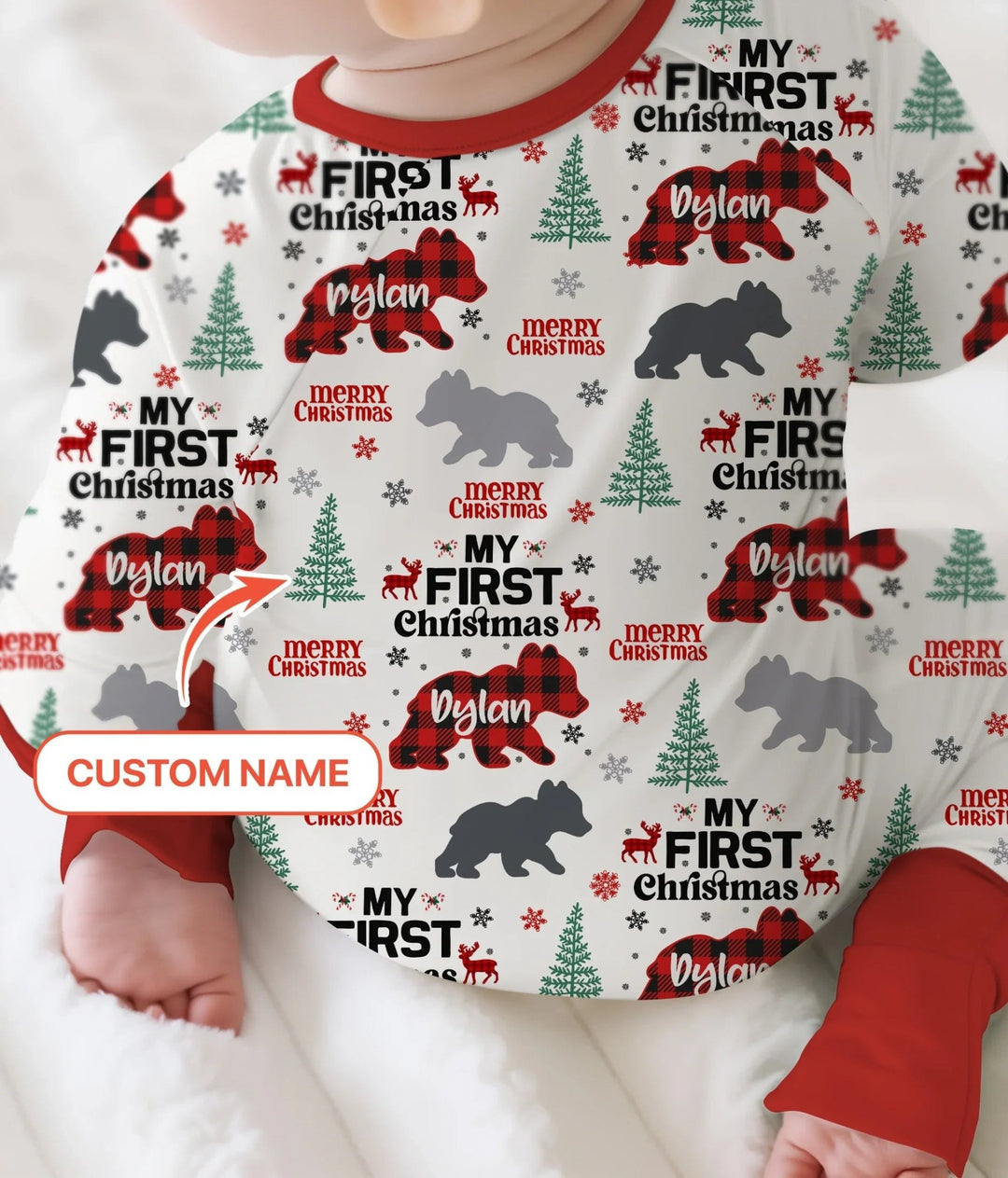 Family Bear First Christmas Convertible Zippy - Zumbamboo