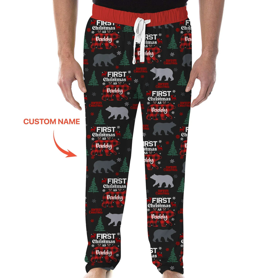 Family Bear First Christmas Men's Pajama Set - Zumbamboo