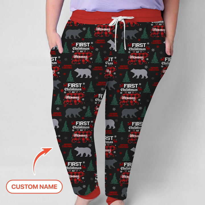 Family Bear First Christmas Women Pajama Set - Zumbamboo