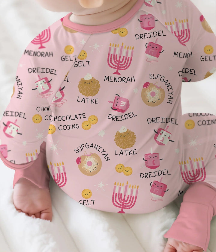 Family Hanukkah Matching Convertible Zippy - Zumbamboo