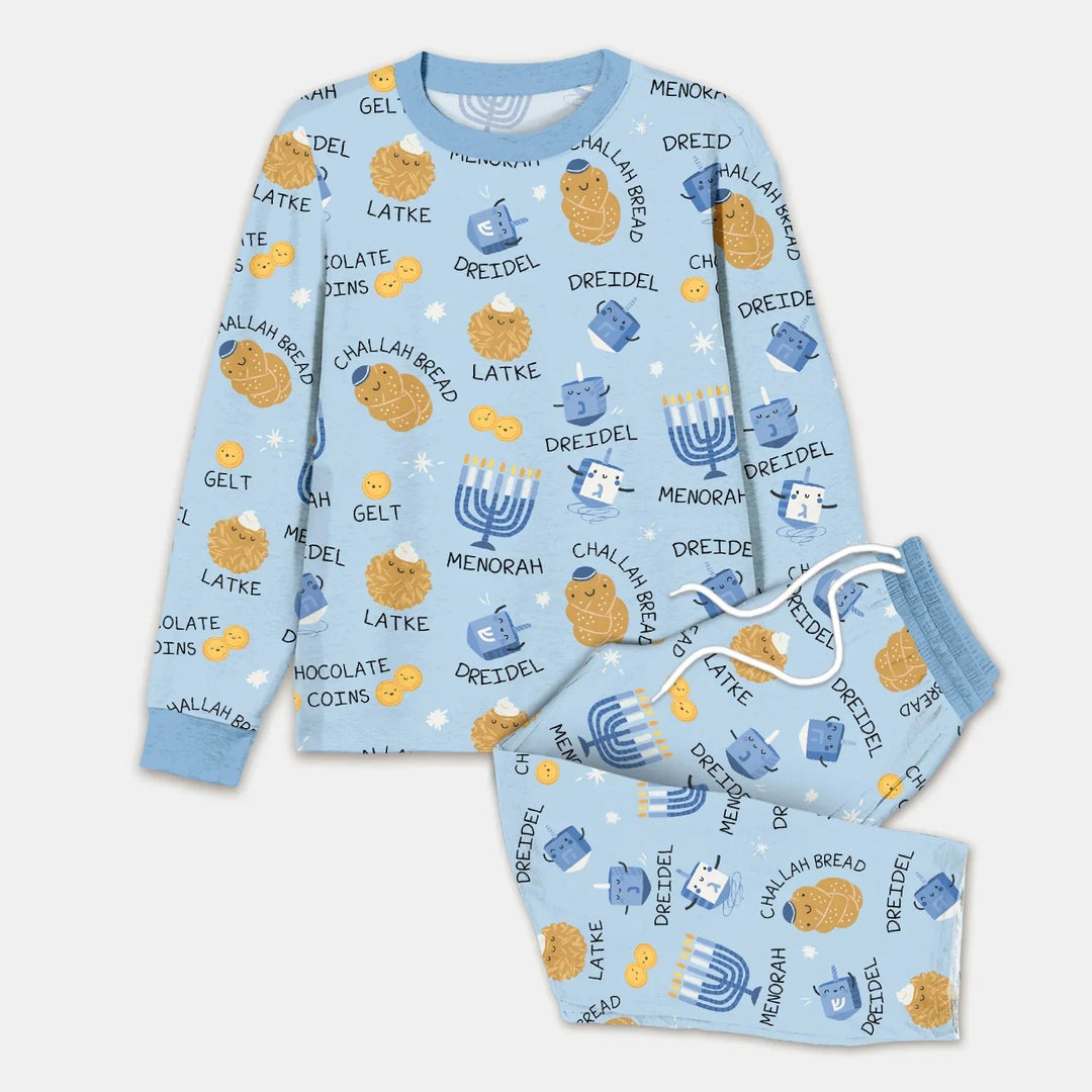 Family Hanukkah Matching Men's Pajama Set - Zumbamboo