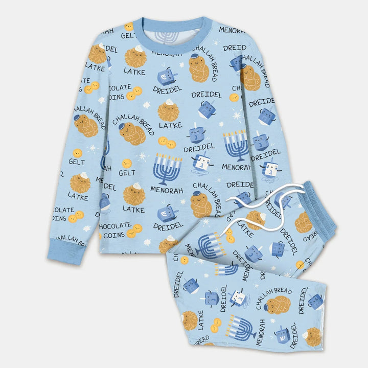 Family Hanukkah Matching Men's Pajama Set - Zumbamboo