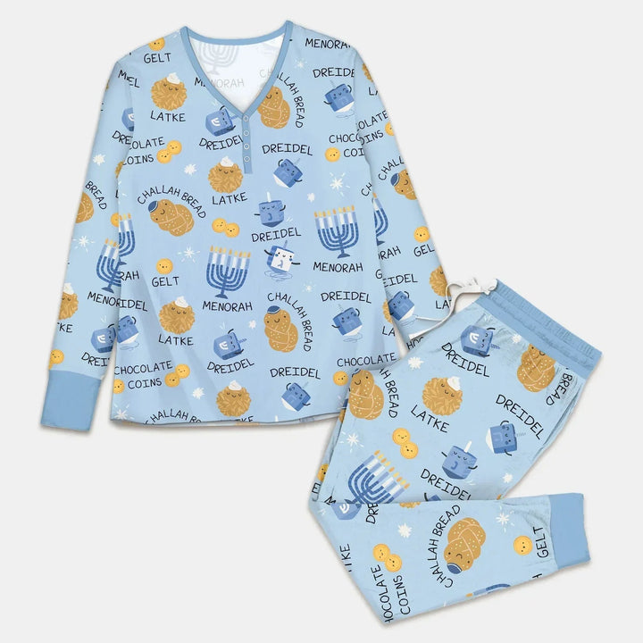 Family Hanukkah Matching Men's Pajama Set - Zumbamboo