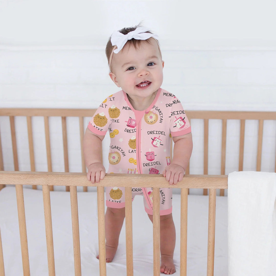 Family Hanukkah Matching Shorty Zippy - Zumbamboo