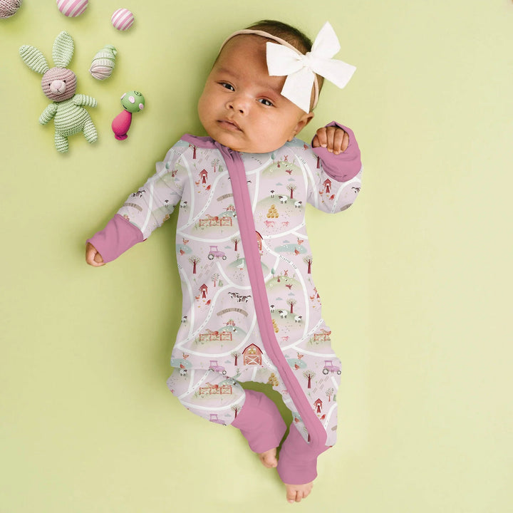 Farm Meadow Convertible Zippered Romper - Zumbamboo