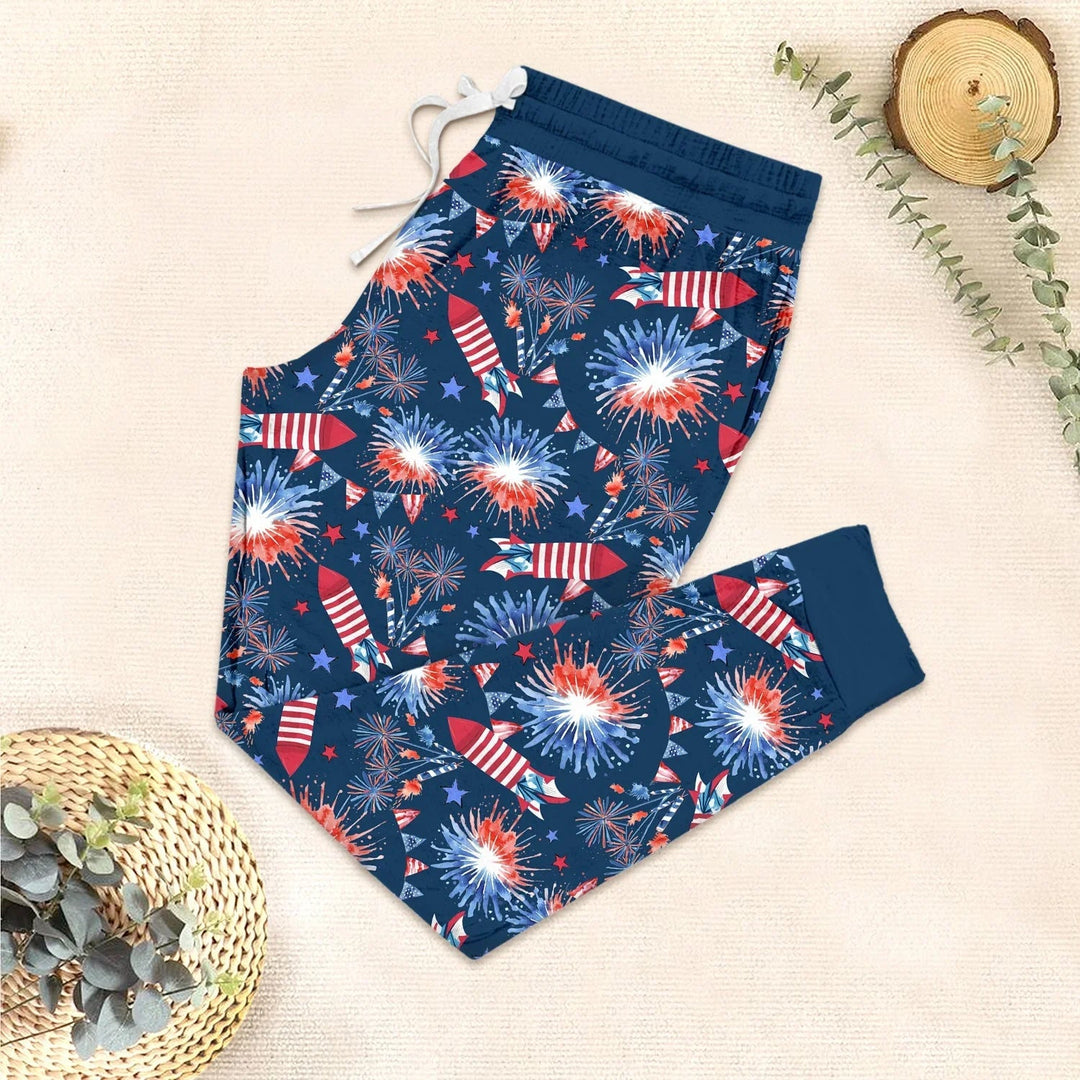 Firework Two Piece Short Sleeve Pajama Set - Zumbamboo