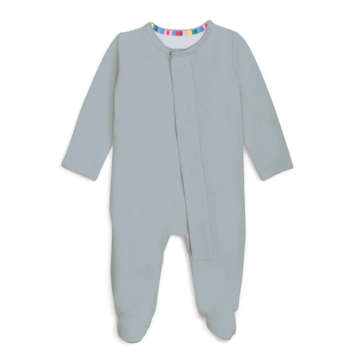 Fog Magnetic Footie Romper - Zumbamboo