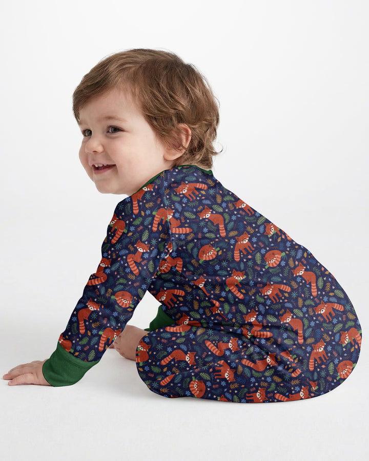 Tossed Red Panda Bamboo Convertible Zippy