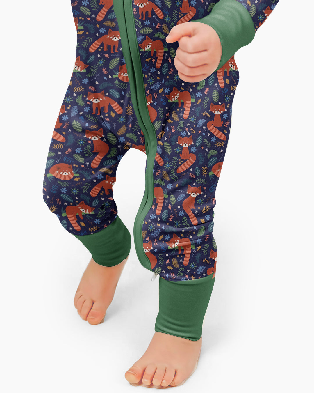 Tossed Red Panda Bamboo Convertible Zippy