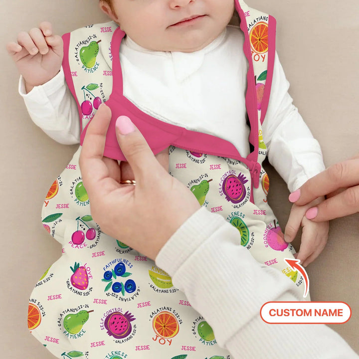Fruit Of The Spirit Custom Name Sleep Bag - Zumbamboo