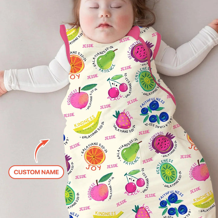Fruit Of The Spirit Custom Name Sleep Bag - Zumbamboo