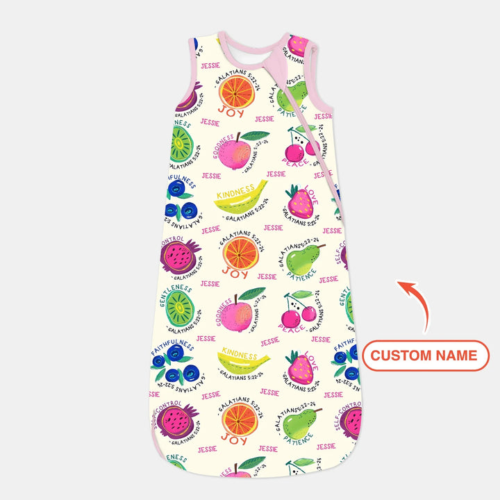 Fruit Of The Spirit Custom Name Sleep Bag - Zumbamboo