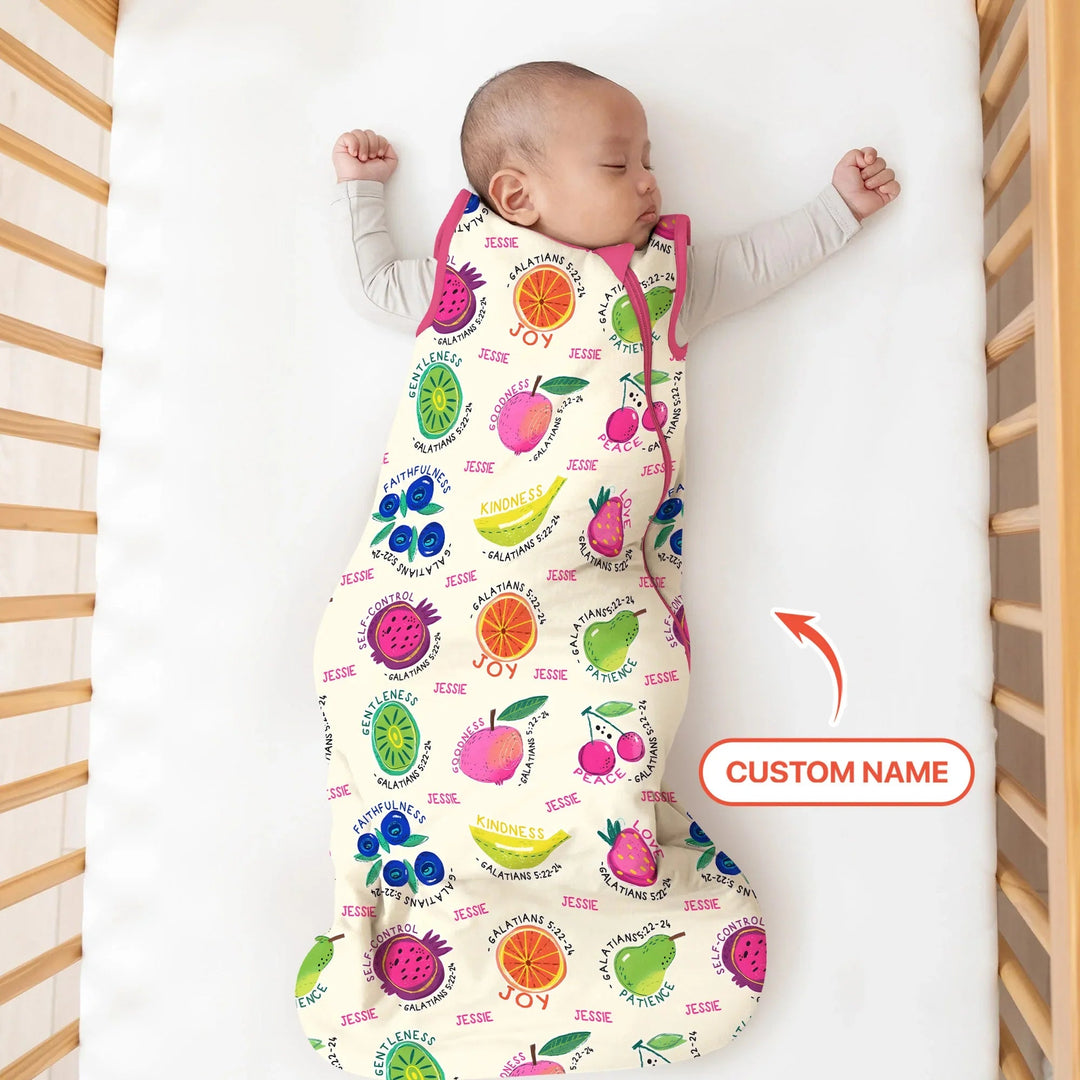 Fruit Of The Spirit Custom Name Sleep Bag - Zumbamboo