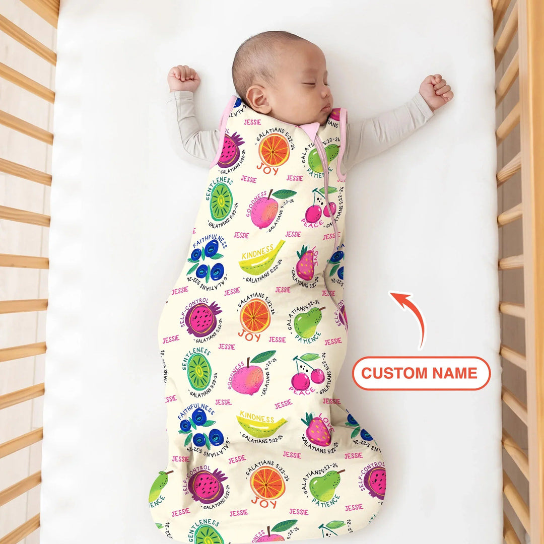 Fruit Of The Spirit Custom Name Sleep Bag - Zumbamboo
