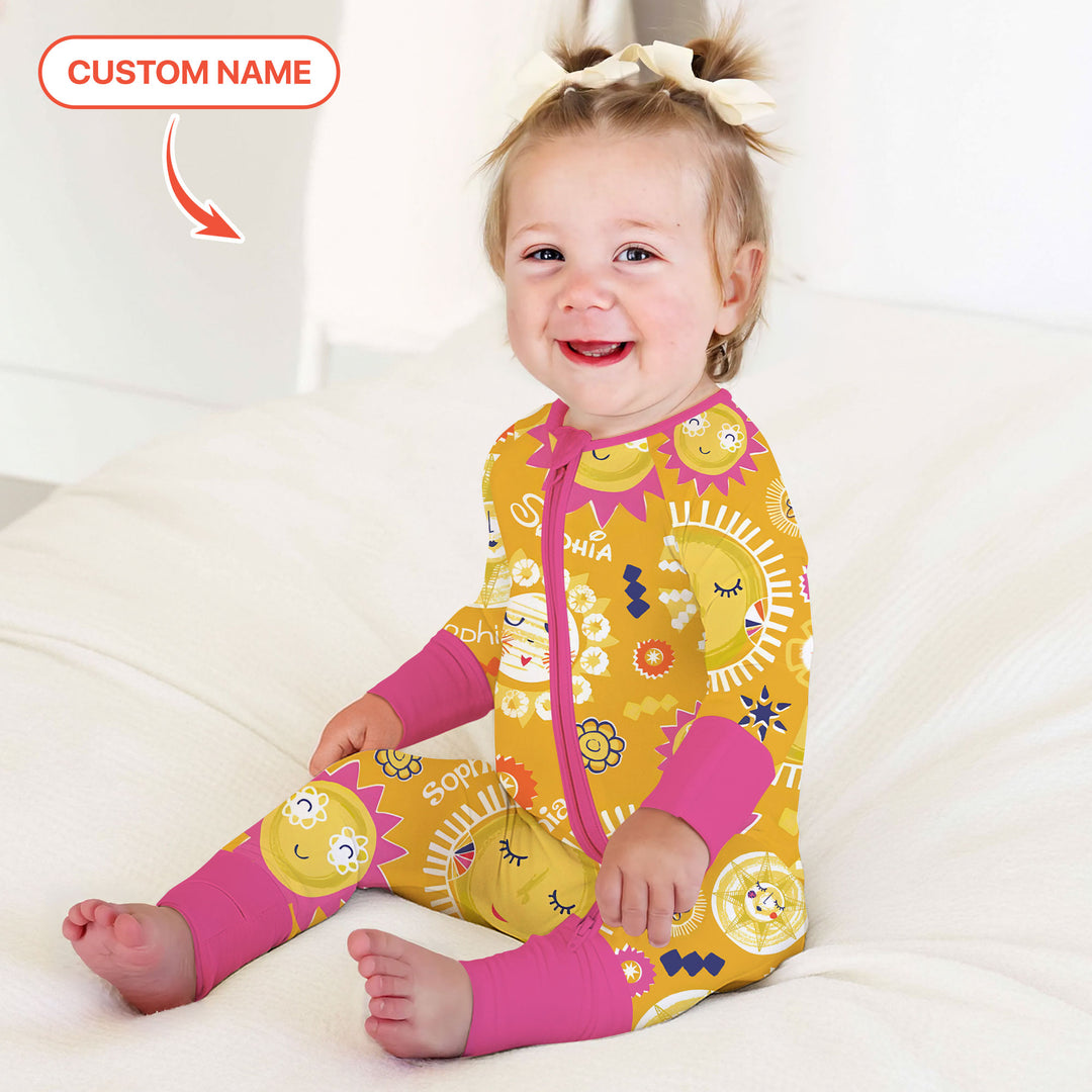 Gerippte Babykleidung mit individuellem Foto - Weich &amp; Skizzenhaft