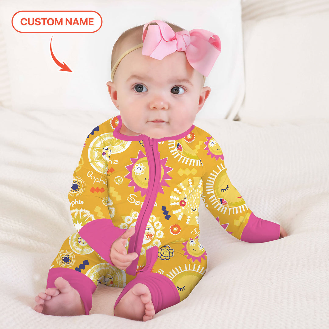 Gerippte Babykleidung mit individuellem Foto - Weich &amp; Skizzenhaft