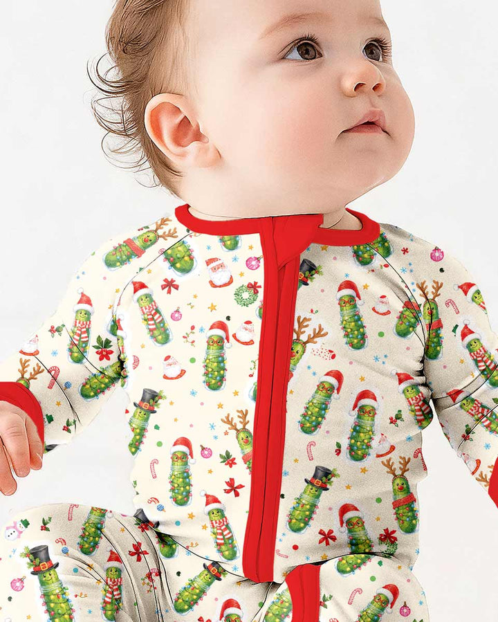 Funny Christmas Pickle Bamboo Convertible Zippy