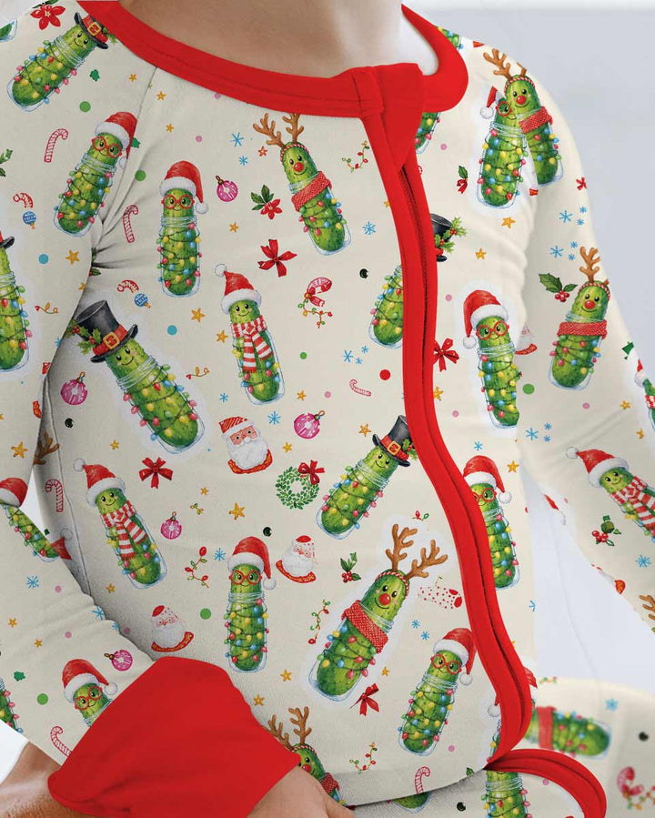 Funny Christmas Pickle Bamboo Convertible Zippy