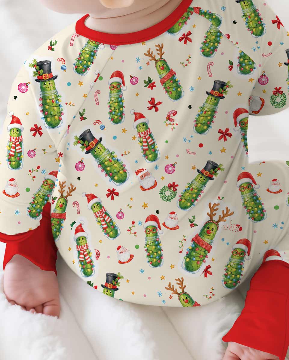 Funny Christmas Pickle Bamboo Convertible Zippy