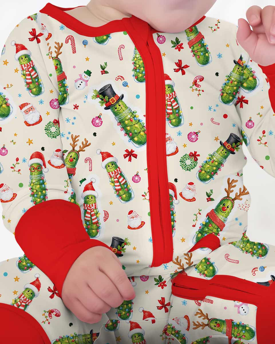 Funny Christmas Pickle Bamboo Convertible Zippy