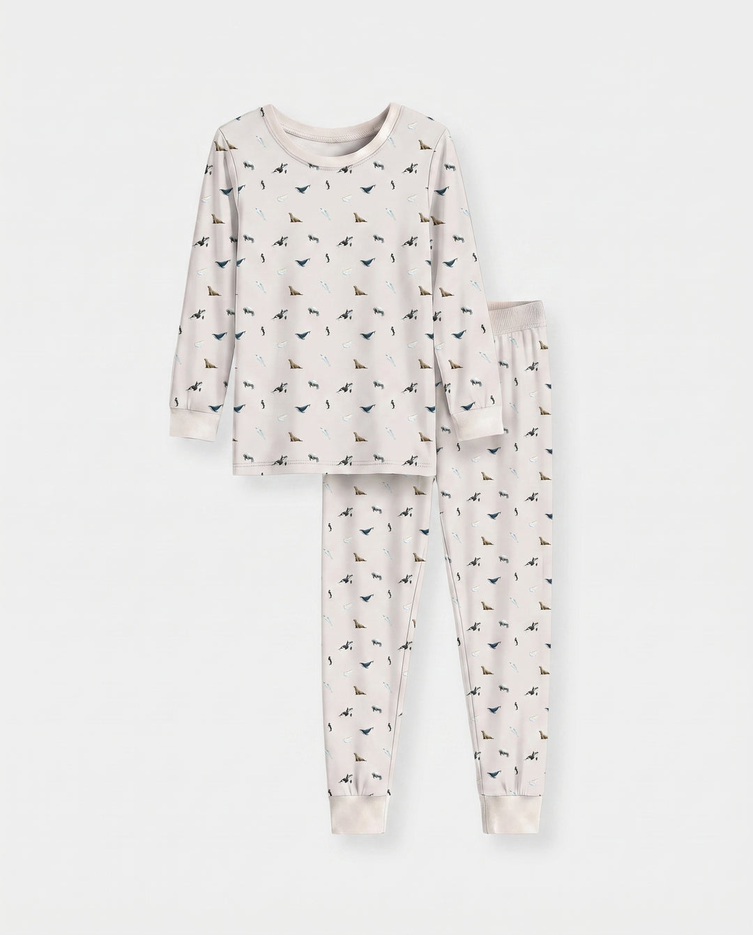 Arctic Ocean Friends Bamboo Two Piece Long Sleeve Pajama Set