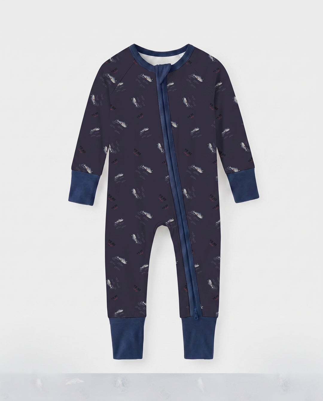Yo Ho Squid Patrol Bamboo Convertible Zipper Romper