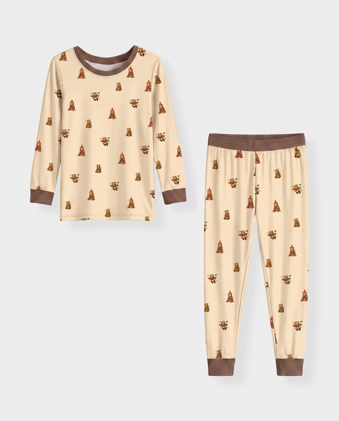 Little Bear Play Days Bamboo Two Piece Long Sleeve Pajama Set