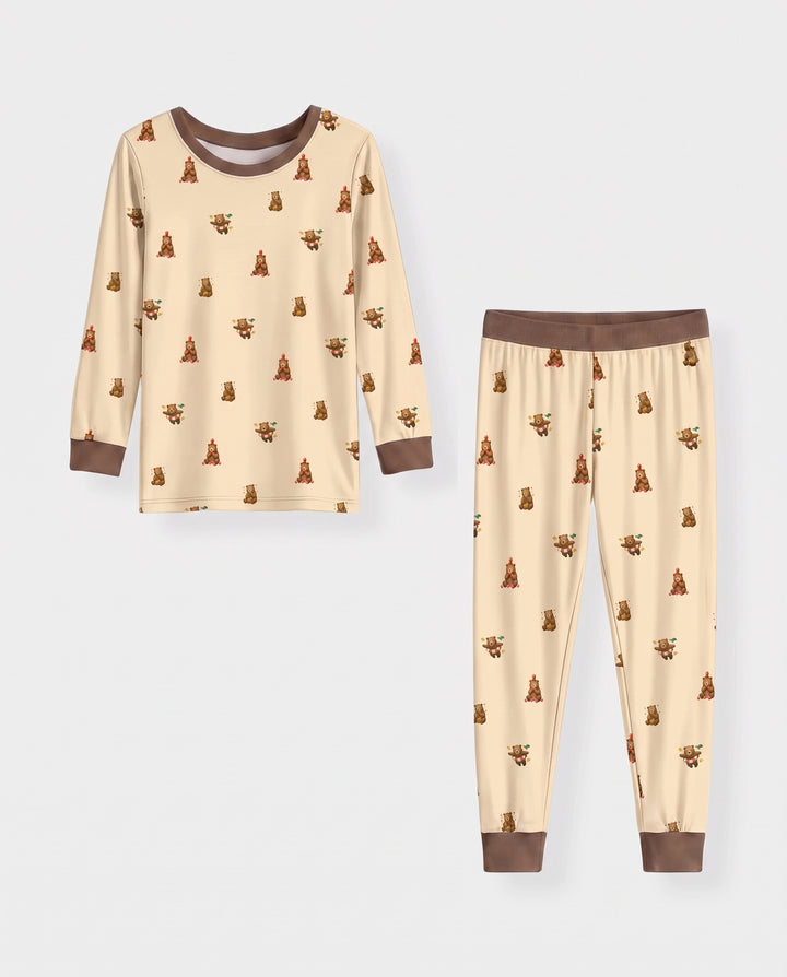 Little Bear Play Days Bamboo Two Piece Long Sleeve Pajama Set