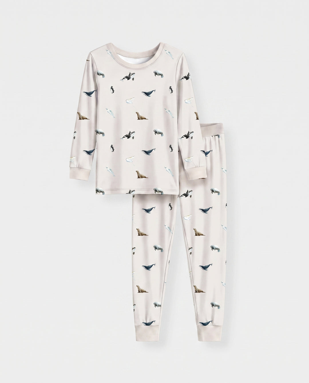 Arctic Ocean Friends Bamboo Two Piece Long Sleeve Pajama Set