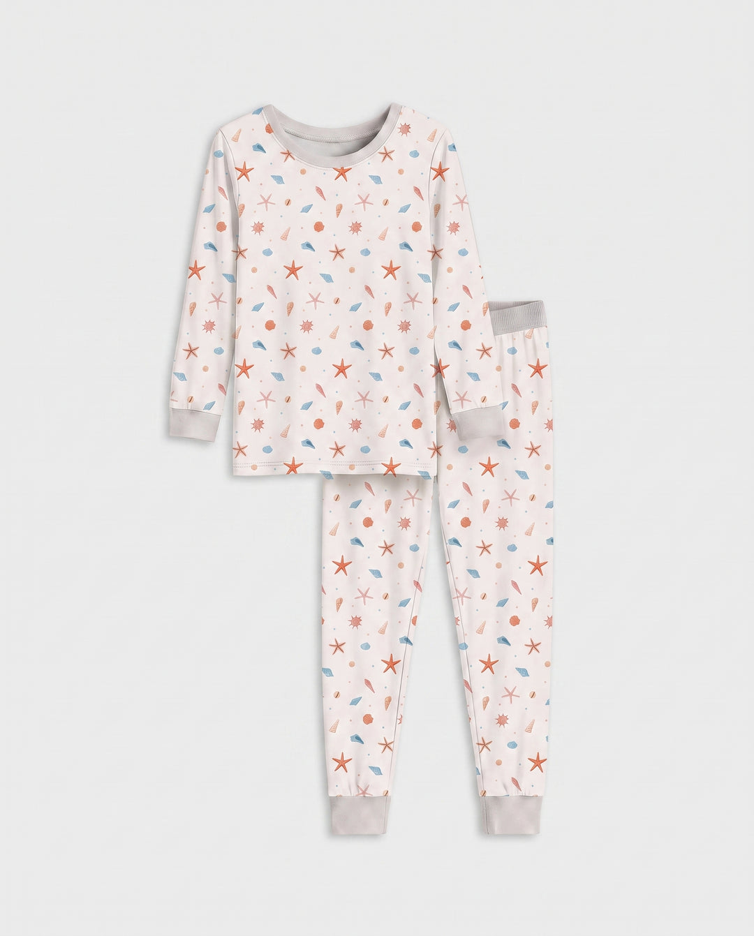 Seaside Treasure Toss Bamboo Two Piece Long Sleeve Pajama Set