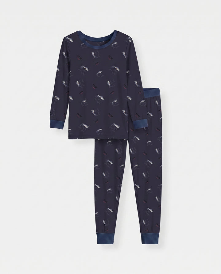 Yo Ho Squid Patrol Bamboo Two Piece Long Sleeve Pajama Set
