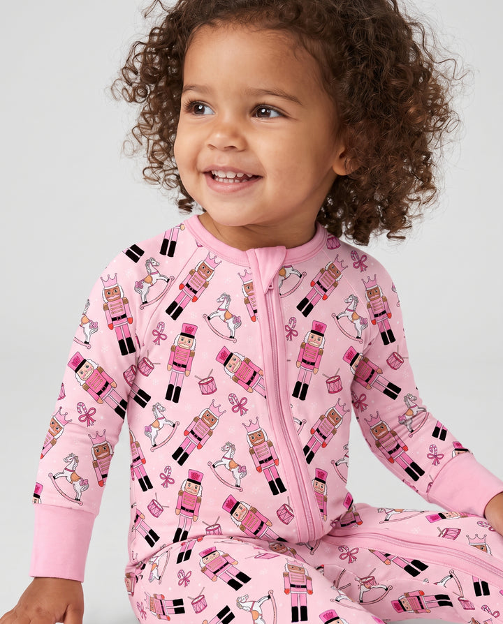 Pink Nutcracker Holiday March Bamboo Convertible Zippy