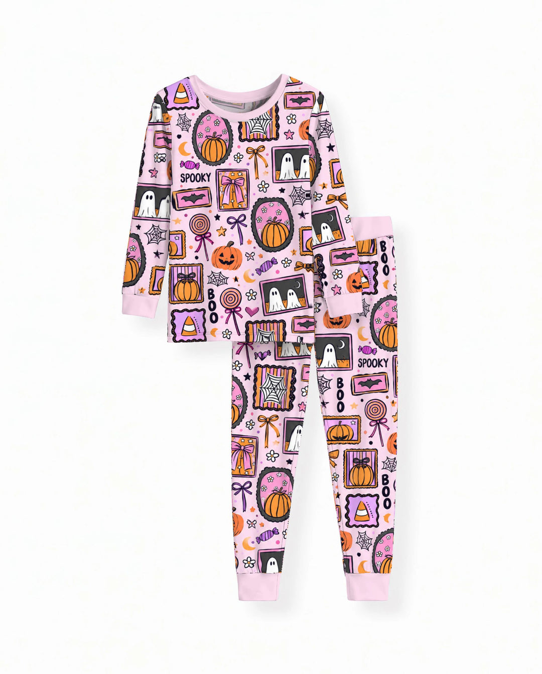Spooky Cute Halloween Gallery Bamboo Two Piece Long Sleeve Pajama Set